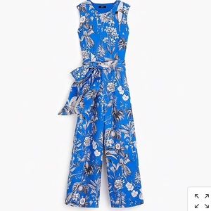 J. Crew Pants - Linen wrap-back jumpsuit in Ratti® tropical toile J. Crew Pants - Linen wrap-back jumpsuit in Ratti® tropical toile